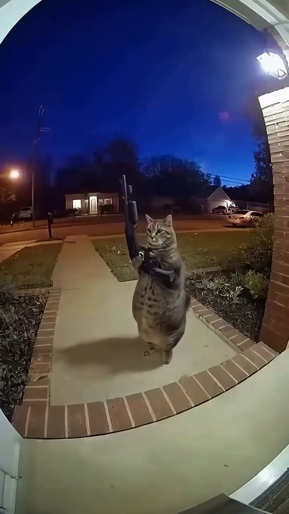 Cute Cat GunShot