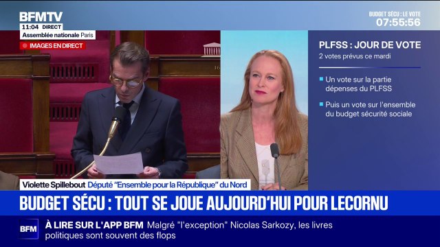 Budget: Violette Spillebout, députée Ensemble, espère que le vote soit un signe de plus de stabilité
