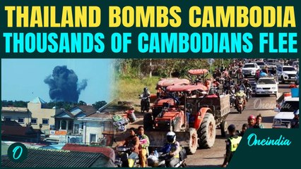 Thailand STRIKES Cambodia with American F-16 Jets | Thousands of Cambodians FLEE | All-Out War