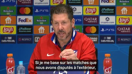 Atético - Simeone : "Les résultats à l'extérieur n'ont pas été positifs"
