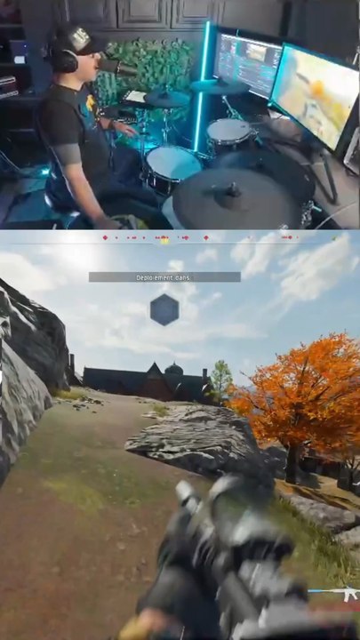 Et voilà comment je joue à Call of duty sans clavier, mais avec une batterie.