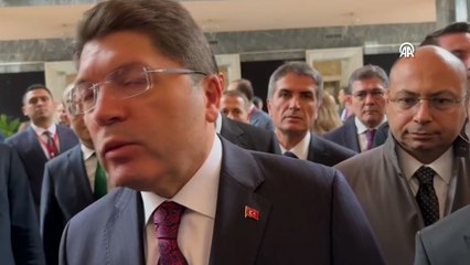 TBMM - Adalet Bakanı Tunç, Meclis'te gazetecilerin sorularını yanıtladı