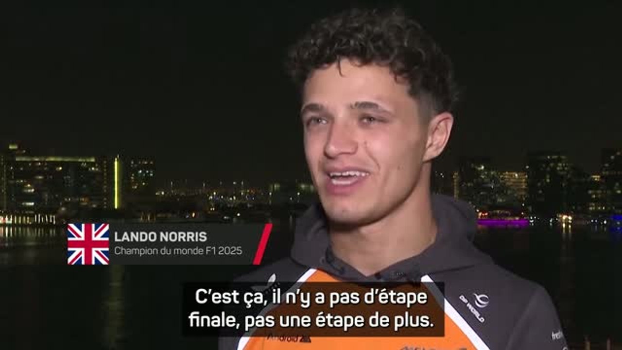 F1 - Lando Norris savoure son premier titre mondial en F1