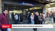 İzmir'de metro arızası; seferler durduruldu