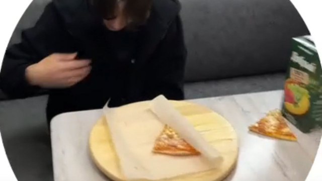 Pizza night turns chaotic when spinning board trick goes wrong