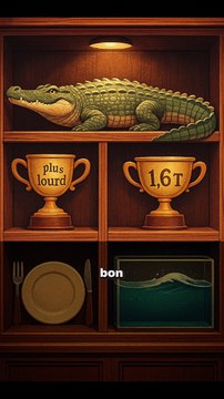 Le plus grand crocodile du monde ! #crocodile #requin #animaux #nature #humour