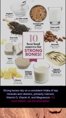 10 best foods sources for strong bones
