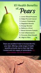 10 health benefits of pears