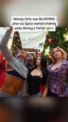 Wendy Ortiz was BLUSHING after Ice Spice started shaking while filming a TikTok 😭👀