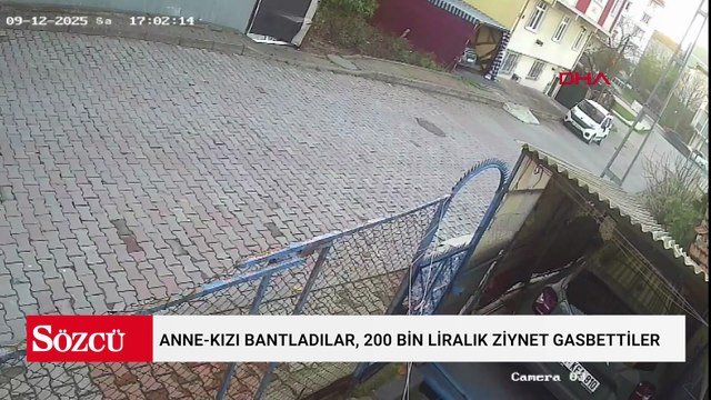 Eve silahla girip anne-kızı bantladılar, 200 bin liralık ziynet gasbettiler