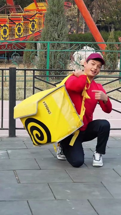 Delivery Workout prank 28kg🎒