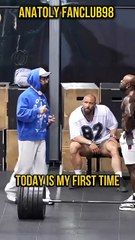 First day in the gym 🤭 #anatoly #fitness #gym