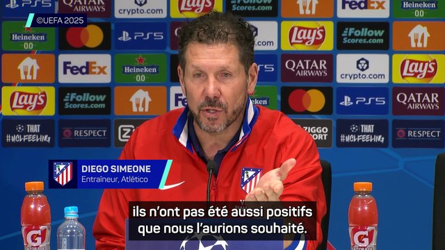 Simeone : Les résultats à l'extérieur n'ont pas été positifs
