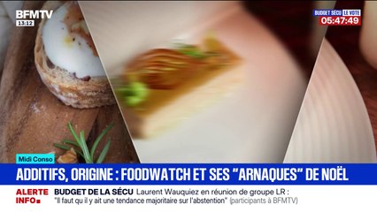 Additifs, origine: l'association de défense des consommateurs Foodwatch épingle les "arnaques" de Noël
