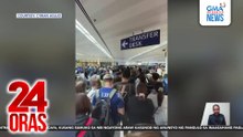 Ilang dumating sa NAIA T1 kagabi, sinalubong ng mahabang pila sa immigration counters | 24 Oras