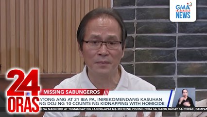 Atong Ang at 21 iba pa, inirekomendang kasuhan ng DOJ ng 10 counts ng kidnapping with homicide | 24 Oras