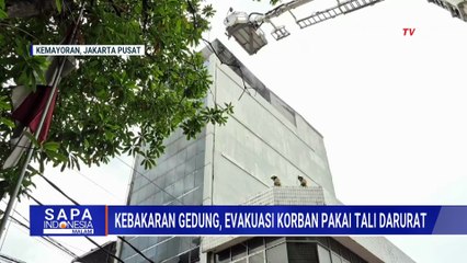 Tangis Korban Terjebak Kebakaran Gedung Terra Drone Kemayoran Tunggu Evakuasi | SAPA MALAM