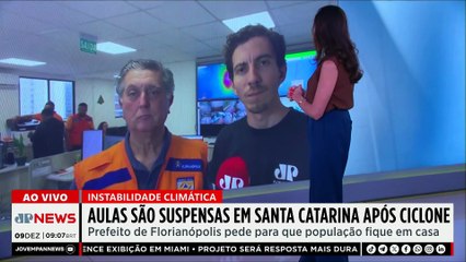 Aulas são suspensas em Florianópolis após ciclone