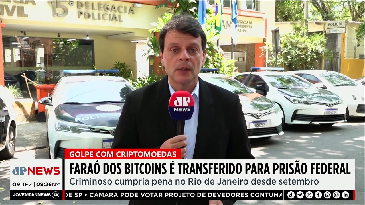 ‘Faraó dos Bitcoins’ é transferido para prisão federal