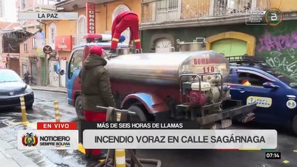 Incendio en una casa patrimonial de la calle Sagárnaga dejó pérdidas por $us 675 mil