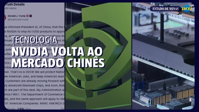 Nvidia volta a vender chips de IA à China após decisão de Trump