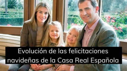 La evolución de las felicitaciones navideñas de la Casa Real Española