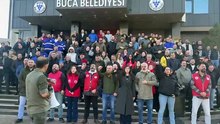 Buca’da iş bırakma eylemi ikinci gününde: Haklarımızı alana kadar buraya gelmekten vazgeçmeyeceğiz!