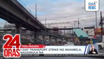 3-day transport strike ng Manibela, nagsimula na | 24 Oras