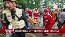 Kebakaran Gedung di Kemayoran: 17 Kantong Jenazah Dibawa ke RS Polri Kramat Jati
