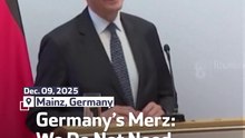 Germany’s Merz: We Do Not Need Americans to Save Democracy