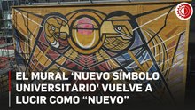 El Mural ‘Nuevo Símbolo Universitario’ vuelve a lucir como “nuevo”