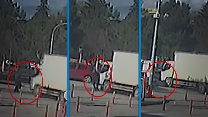Yaya geçidinde ölüm kamerada
