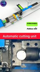 Automatic cutting unit #mechanism #machine #engineering #mechanic #technology credit_@CraftMechanics