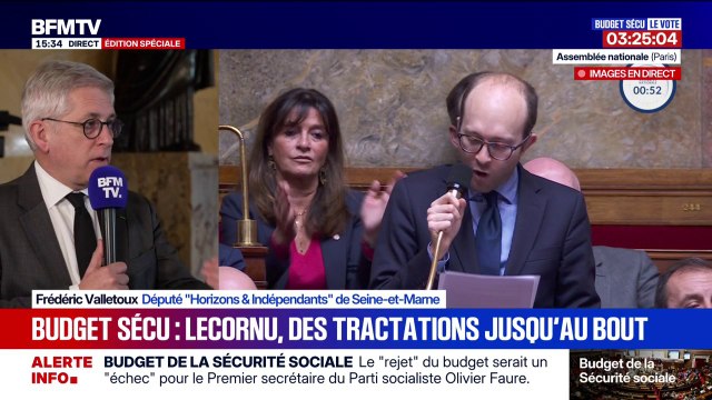 Vote du PLFSS: On a sacrifié, pour moi, l'essentiel déclare Frédéric Valletoux, député Horizons