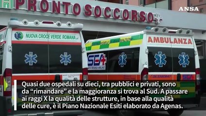 Promossi a pieni voti solo due ospedali, 'rimandati' ben 2 su 10, le pagelle di Agenas