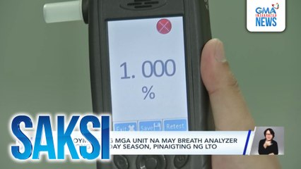 Deployment ng mga unit na may breath analyzer ngayong holiday season, pinaigting ng LTO | Saksi