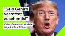 Donald Trump dement und senil?: "Sein Gehirn verrottet zusehends!" Video-Beweis für dreiste Lüge im Oval Office