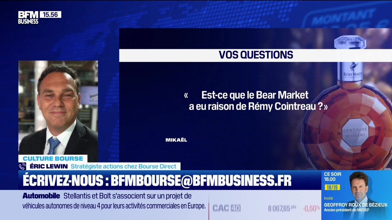 Culture Bourse : « Le Bear Market a-t-il eu raison de Remy Cointreau ? » par Julie Cohen-Heurton - 09/12