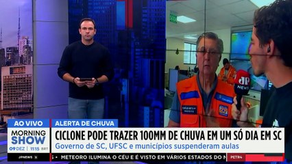 CICLONE extratropical AMEAÇA SP e SC com VENTOS e ALAGAMENTOS