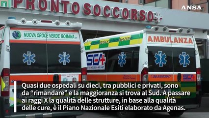 Promossi a pieni voti solo due ospedali, 'rimandati' ben 2 su 10, le pagelle di Agenas
