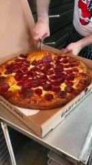 We’re ALWAYS looking for DEVOUR worthy food! DOUBLE STACKED at East Village Pizza NYC! #DEVOURPOWER