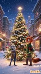 Nick and Judy enjoy Christmas, WildeHopps Zootopia Fan Animation #zootopia #zootopia2 #zootropolis