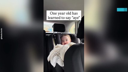 Scottish Toddler Learns to Say ‘aye’ in Adorable Backseat Moment