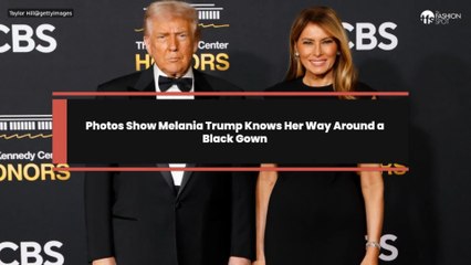 Photos Show Melania Trump Knows Her Way Around a Black Gown