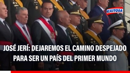 José Jerí asegura que dejará "el camino despejado" para que Perú sea "un país del primer mundo"