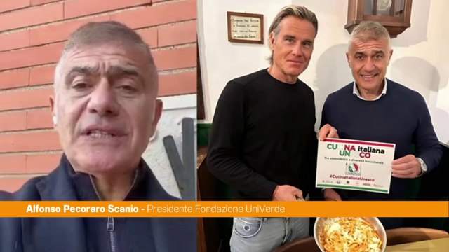 Cucina italiana, Pecoraro Scanio Riconoscimento Unesco sarà un vero record