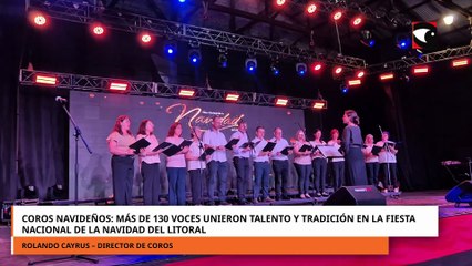 Coros navideños: en la Fiesta Nacional de la navidad del Litoral