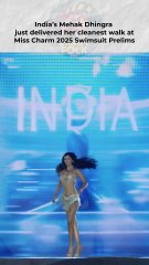 India’s Mehak Stuns at Miss Charm 2025 Swimsuit Prelims #misscharm #india #mehakdhingra