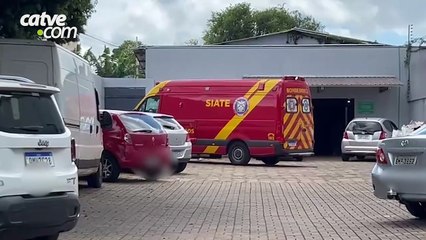 Trabalhador cai de telhado e fica ferido no bairro Cancelli, em Cascavel