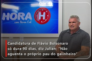 Candidatura de Flávio Bolsonaro só dura 60 dias, prevê Julian; “Não aguenta o próprio pau do galinheiro”